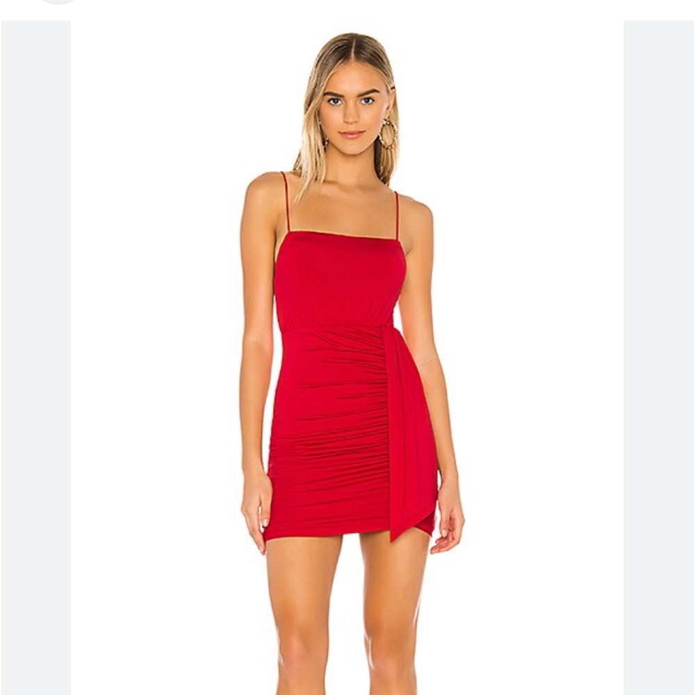 Superdown Lorena Draped Mini Dress